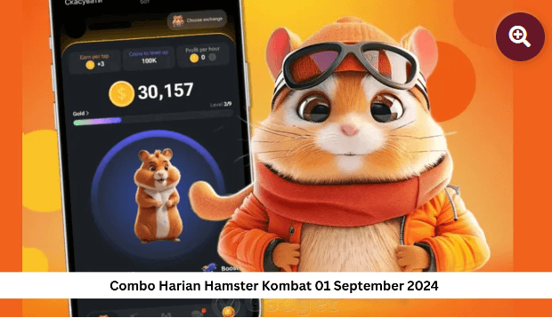 Dapatkan Total 5 Juta Koin Gratis! Combo Harian Hamster Kombat 1 September 2024!