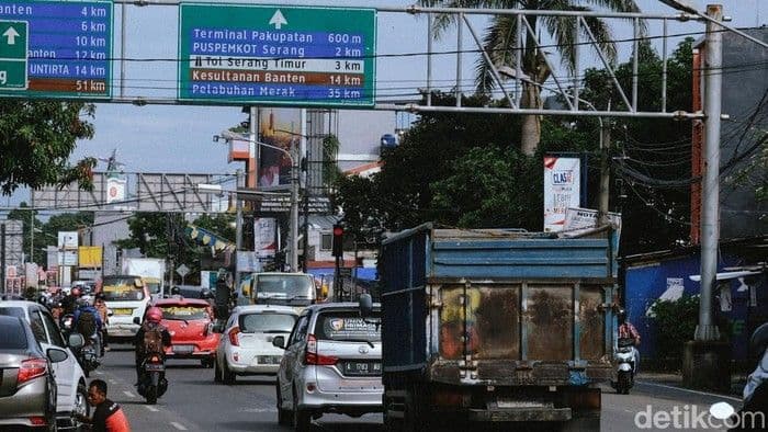 Sepekan Jelang Lebaran, Arus Mudik di Jalur Pantura Serang Masih Lengang